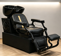 Nouvelle Arrivée - Fauteuil de Lavage de Cheveux Robuste Style Vintage Inclinable pour Salon de Coiffure et Services de Lavage de Cheveux