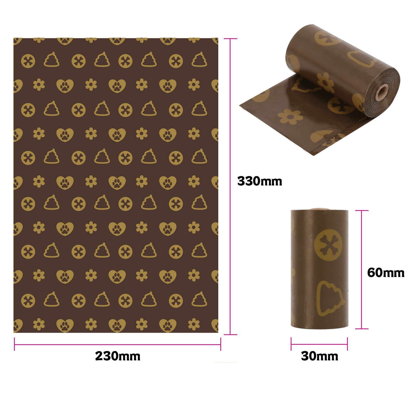 Écologique, 0,015 mm d'épaisseur, parfumé au café