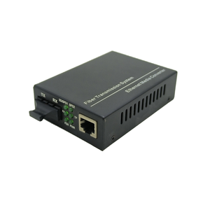 ギガビット商用メディアコンバータ10/100/1000M RJ45 + 1000Base-X SC/FC/ST/SFP + 20KM 4Gbps光ファイバー - Product Image 1