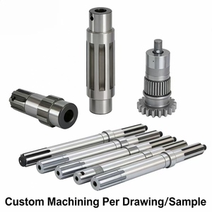 Eje de ventilador de producción en masa de fábrica ISO, eje de rotor de motor, eje estriado para bomba, eje de aire de alta precisión, mecanizado CNC de acero OEM - Product Image 2