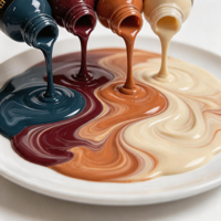 Kit de bricolage pour la création de objets en résine coulée |   60 ml Pigment de peinture fluide 4 couleurs, Scellant de finition époxy et Résine pour la création d'œuvres d'art en résine sur le thème des coquillages de plage et des vagues océaniques
