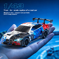 Voiture de course RC électrique 4x4 à l'échelle 1:43 Zhorya, 2.4G, semi-proporcional, gyroscope, lumières LED, servomoteur, suspension, RTR pour enfants
