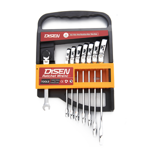 ชุดประแจวงล้อรวม7ชิ้น CRV ชุดเครื่องมือแบบ DIY หัวที่มีความยืดหยุ่นพร้อมการปรับแต่ง OEM - Product Image 1