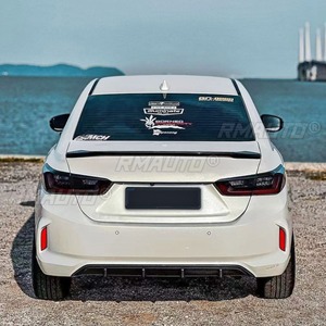 สปอยเลอร์กันชนหลังรถยนต์ ฝาครอบป้องกันกันชน ชุดแต่งสำหรับ Honda City Sedan 2020-2022 อุปกรณ์ตกแต่งรถยนต์ - Product Image 3