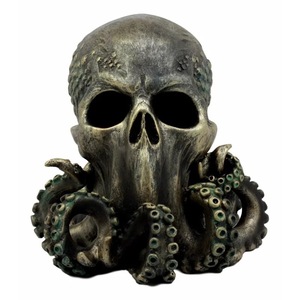 Statue de pieuvre crâne de Cthulhu en résine, décoration d'Halloween, ornement de bureau intérieur - Product Image 2