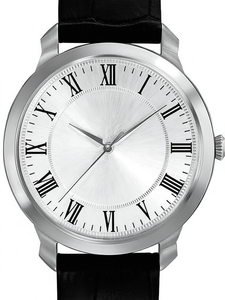 Reloj de cuarzo para mujer, esfera redonda, correa de cuero, reloj de pulsera con puntero de números romanos, resistente al agua - Product Image 2