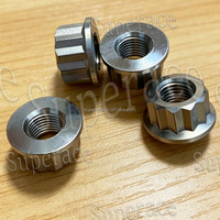 Écrous en titane Ti-6Al-4V à 12 points, filetage fin UNF, légers, pour châssis de sport automobile 3/8"-24 1/2"-20 5/16" M6/M8/M10