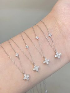 Collier chaîne à maillons en platine Xinfly PT950 avec diamants naturels de luxe, service OEM/ODM personnalisé, prix d'usine, certification - Product Image 3