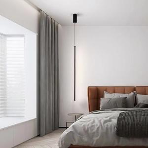 Lampe suspendue à LED linéaire d'éclairage intérieur moderne Lampe à longue bande avec <span class=keywords><strong>suspension</strong></span> à cordon réglable Lustre - Product Image 3