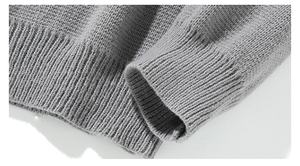 Suéter Unisex de Punto Denso 100% Poliéster para Invierno, Cuello Solapa Pequeño, Estilo Old Money, Estilo Camisa Oversize, Tejido Pesado y Relajado - Product Image 5