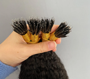 Extensions de <span class=keywords><strong>cheveux</strong></span> 100% vierges Remy de haute qualité, <span class=keywords><strong>fil</strong></span> élastique, sans perte, anneaux nano, <span class=keywords><strong>cheveux</strong></span> Remy de qualité supérieure - Product Image 5