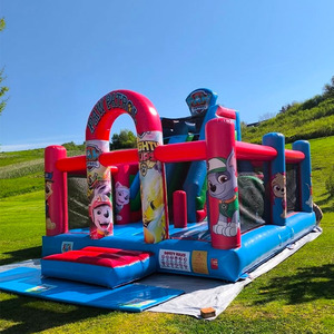 Château Gonflable Géant avec Toboggan et Zone de Saut pour Enfants et Adultes, Matériau PVC, 6mx6mx4m, Capacité 720kg, avec Souffleur - Product Image 6