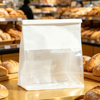 Sacs à pain en plastique transparent personnalisés avec soufflet latéral pour emballage de pain fait maison