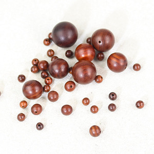 <b>Red</b> Sandalwood Round Loose Beads 6mm 8mm 15mm 18mm 20mm For Bracelet Making DIY Jewelry <b>Materials</b> - Product Image 2