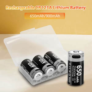 3.0V CR123A máy ảnh Pin 650mAh Loại C 3.6V USB 16340 hình trụ Lithium ion có thể sạc lại pin có thể sạc lại pin - Product Image 3