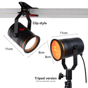 Nouvelle <span class=keywords><strong>lampe</strong></span> vidéo <span class=keywords><strong>LED</strong></span> pour diffusion en direct et photographie, 3 couleurs, intensité réglable, CRI 95, 30W, AC175-265V, pour trépied à <span class=keywords><strong>pince</strong></span> - Product Image 5