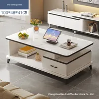 Table basse carrée en bois minimaliste, design compact pour les petits salons, meubles modernes pour la maison