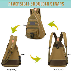 Sac à dos tactique 2 en 1 personnalisé avec logo d'usine, sac à bandoulière réglable pour homme avec crochet de clôture, sac de sport pour pickleball et padel - Product Image 6