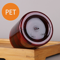 100ml 150ml 200ml 250ml Bouteille ronde en plastique PET ROUGE AMBRE, bouteille à large ouverture, bouteille de capsule de pilule 100CC 150CC 200CC 250CC BROWN