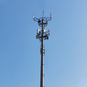 Torre di Comunicazione Monopolo per Internet <span class=keywords><strong>Mobile</strong></span> 4G 5G, Torre per Antenna a Microonde per Siti di Telecomunicazioni Cellulari, in Acciaio 10-60m, Durata 50 Anni - Product Image 2