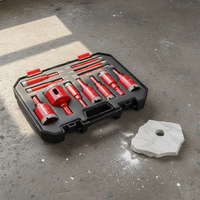 Ensemble de 12 forets pour carrelage en céramique, granit, marbre, 6-35 mm, pour percer le carrelage en porcelaine, la pierre