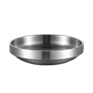 304 Stainless Steel Kimchi Dish Double Layer Sauce Bowl Condiment Dish Japanese Korean Style Bowls - Product Image 3