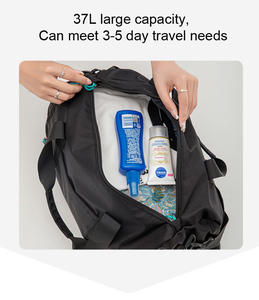 Nuevo diseño de moda húmedo/Seco deportes gimnasio entrenamiento mochila cremallera impermeable poliéster equipo Fitness Duffle Tote Bag al aire libre - Product Image 4