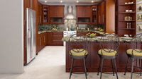 Gabinetes de Cocina de Madera Maciza Visual - Muebles de Madera Estéticos con Belleza Clásica y Presentación Refinada