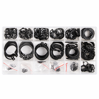Assortiment de 300 anneaux de retenue externes (Circlips) 3-32 mm en acier à haute teneur en carbone traité thermiquement pour la réparation automobile