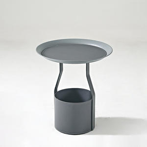 Petite table de chevet en <span class=keywords><strong>fer</strong></span> forgé avec petit seau de rangement de style luxe Ins pour table basse de chambre à coucher - Product Image 5