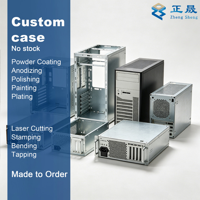 Custom Aluminum Steel Chassis OEM Factory AI Edge Server Enclosure ATX E-ATX GPU NVMe Paid Design CAD STEP Made to Order