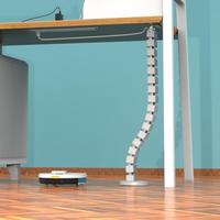 Kit de gestion de câbles sous le bureau pour la maison et le bureau, organisateur de câbles flexible à quatre entrées réglables pour la vente en gros d'accessoires domestiques