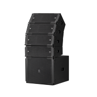 Altavoz de matriz de línea pequeña de marca de audio profesional de 250W Dual de 6,5 pulgadas para conciertos y actuaciones al aire libre