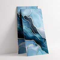 Plaques de marbre PVC UV brillantes légères de haute qualité pour l'intérieur, design moderne, 1220*2440mm*3mm, vente chaude, décoration intérieure