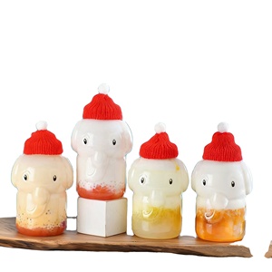 ขวดพลาสติกใส PET รูปช้างการ์ตูนสำหรับขายส่ง เหมาะสำหรับเครื่องดื่ม ชานมไข่มุก กาแฟ พร้อมฝาเกลียว - Product Image 4