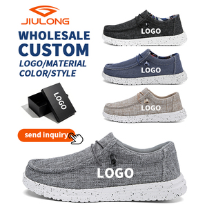 Men's <strong>Loafers</strong> with Lightweight Soles Comfortable Lightweight <strong>Custom</strong> LOGO Wholesale Men's Shoes Outdoor Walking Style Shoes - Product Image 1