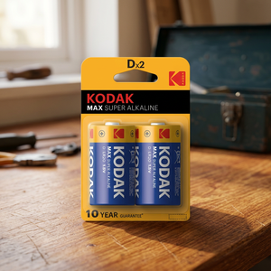 2 Pezzi Batterie Alcaline Kodak Max Super 1,5V LR20-D (Blister) Modello K4020 Confezione da 10.000 - Product Image 2