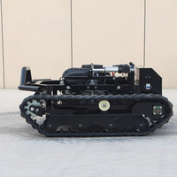Tondeuse robot agricole télécommandée sur chenilles de haute qualité, homologuée CE, pour la coupe de l'herbe et le débroussaillage