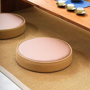 Cojín de Asiento Japonés de Ratán con Mesa de Centro, Diseño Moderno y Cómodo, Ahorro de Espacio, para Dormitorios y Áreas Comunes - Hostelería de Madera - Product Image 2