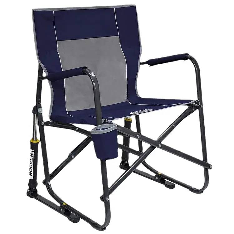 Hangrui kursi goyang lipat portabel gaya bebas luar ruangan