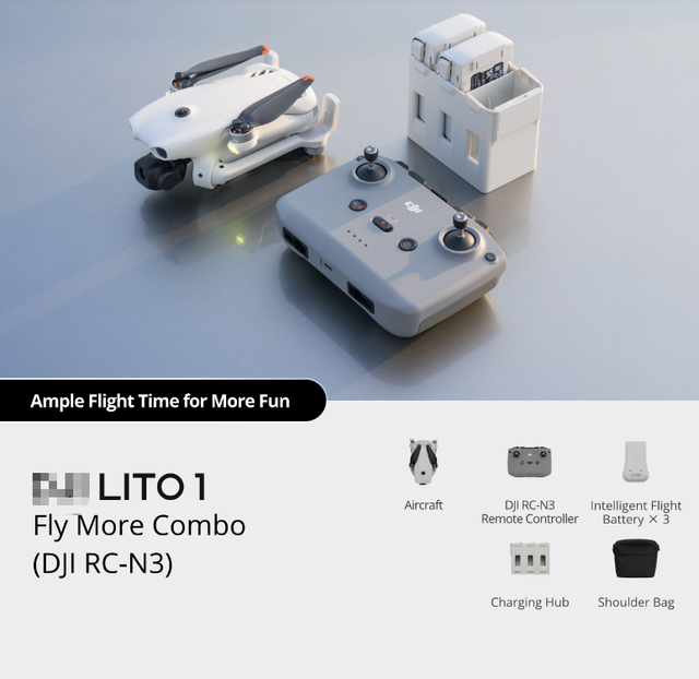 New Lito 1 Fly More Combo Beginner Drone 8K GPS Remote Control 4-axis Gyro Brushless Motor Professional Photography Plastic 10KM