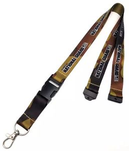 MEGAフリーデザインカスタムロゴブランドグリーンエコフレンドリーポリエステルIDカードホルダー熱転写印刷ランヤード - Product Image 1