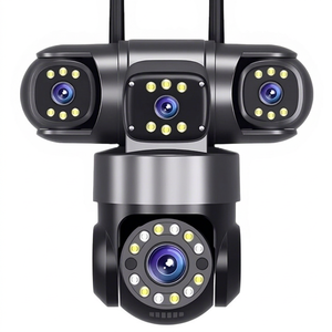 4Lens 4Screens 4g Sim Card Ultra HD 5K 20MP PTZ Bomber Shape Outdoor Wifi IP CCTV <b>Security</b> Network <b>Wireless</b> <b>Cameras</b> Surveillance - Product Image 1