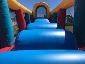 Gran carrera de obstáculos inflable del <span class=keywords><strong>Guerrero</strong></span>, Warrior Jump (Wipeout) -Venta de castillo hinchable, American Ninja Warrior Bounce House - Product Image 6