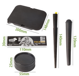 Nuovo di fabbrica 5 in 1 smerigliatrice degradabile vassoio di rotolamento 5 pz <span class=keywords><strong>Kit</strong></span> per fumare accessori per negozio di fumo Logo personalizzato - Product Image 6