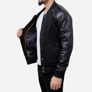 Vestes de baseball personnalisées pour hommes, vêtements d'hiver respirants en cuir à manches longues, vestes de baseball de haute qualité avec tissu de qualité supérieure - Product Image 6