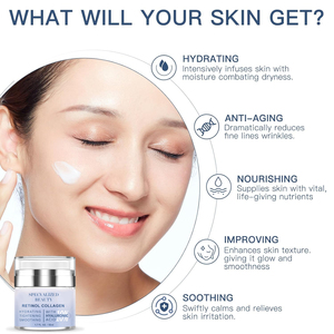 Crème hydratante régénérante pour le visage pour femmes personnalisable, traitement avancé au collagène naturel - Product Image 3