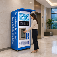 Máquina Expendedora de Agua Purificada por Ósmosis Inversa de Alta Gama para Comunidades, con Sistema de Pago con Monedas/Billetes/Tarjetas de Crédito