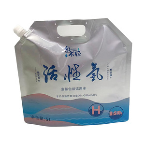 Bolsa de Aluminio de 5L con Boquilla, a Prueba de Fugas, Portátil, con Impresión en Huecograbado para Agua Mineral, Cerveza, Champaña, Tequila, Vodka - Product Image 1