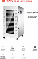 Commerciële 22 Lagen Voedsel Dehydrator Voor Fruit En Groente Droogmachine Grote Industriële Dehydrator Voor Beef Jerky Fabriek